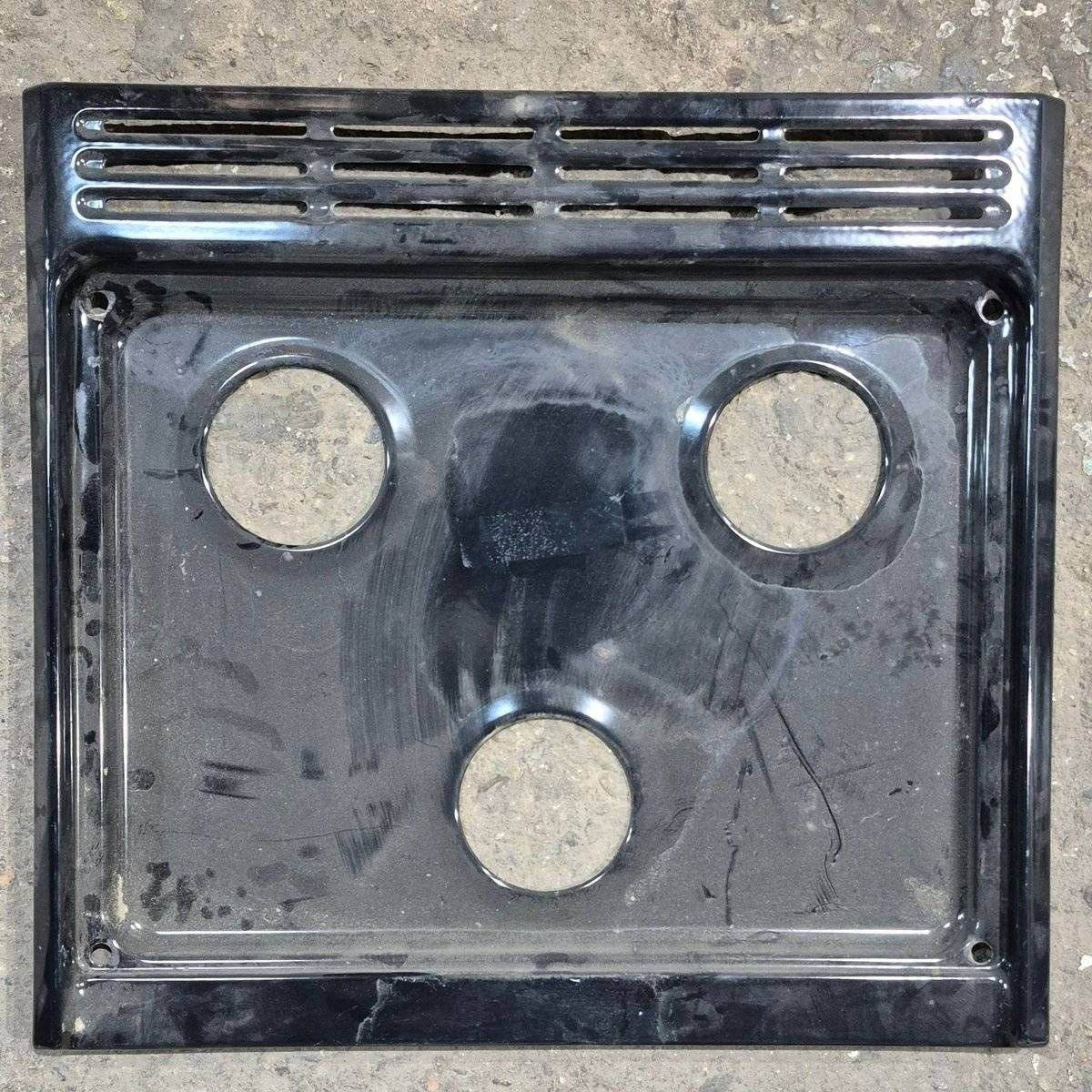 Used Atwood 3 Burner Main Top, Black - 52008 - Young Farts RV Parts