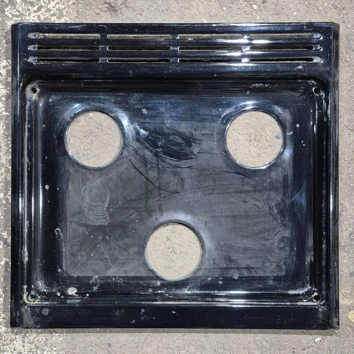 Used Atwood 3 Burner Main Top, Black - 52008 - Young Farts RV Parts