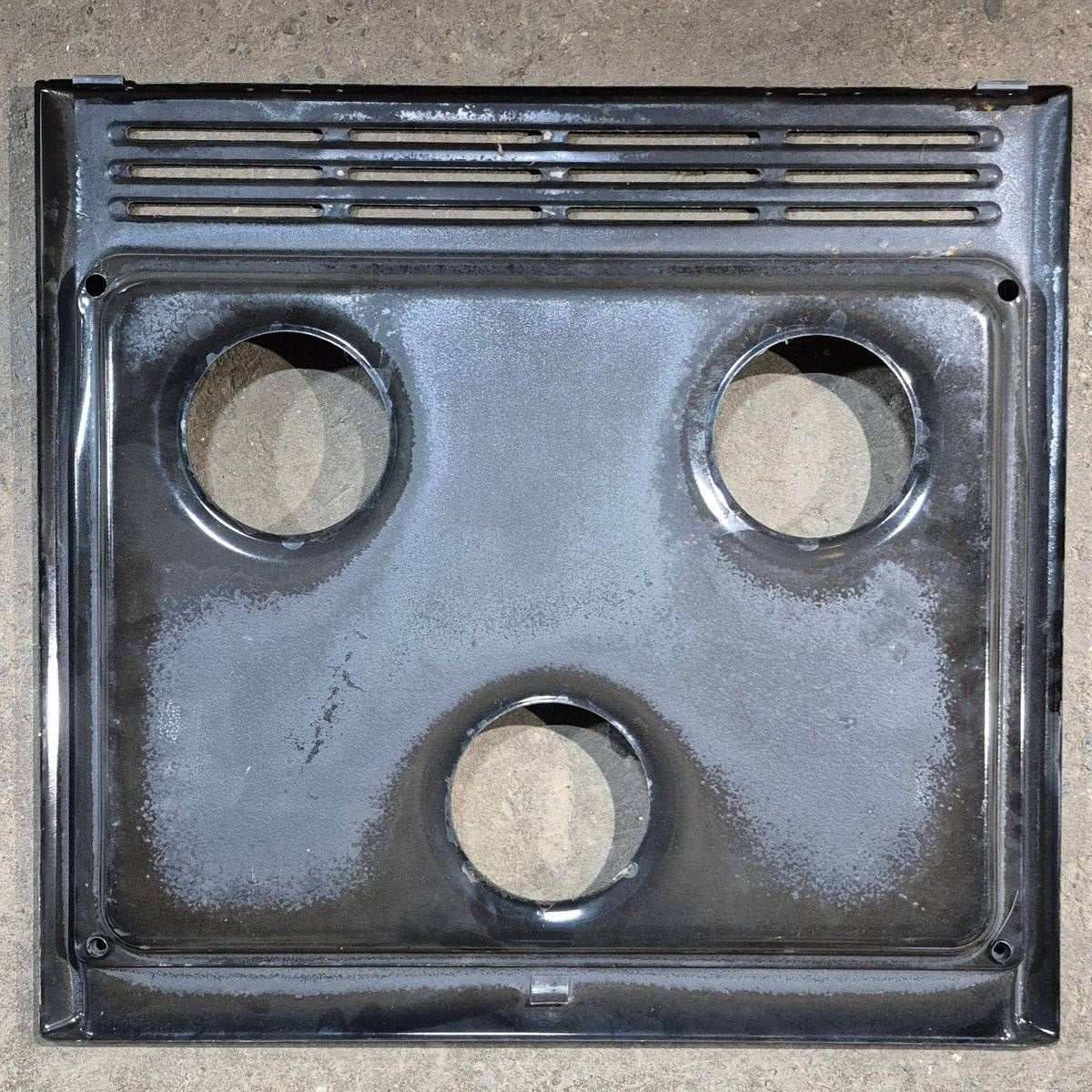 Used Atwood 3 Burner Main Top, Black - 52008 - Young Farts RV Parts