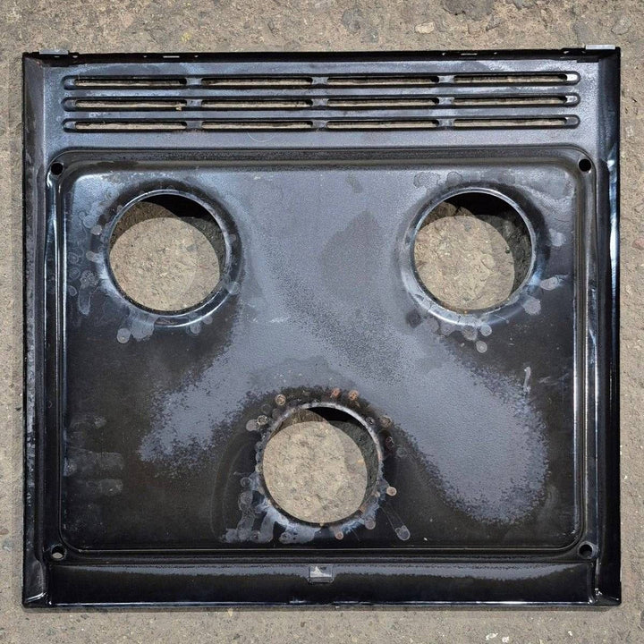 Used Atwood 3 Burner Main Top, Black - 52008 - Young Farts RV Parts