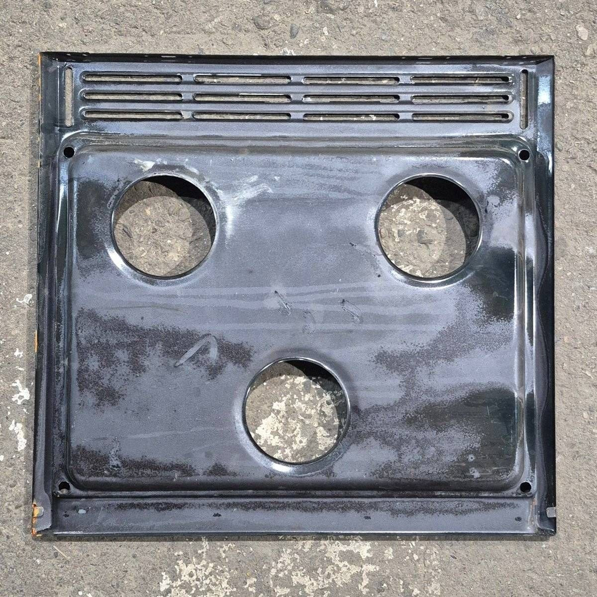 Used Atwood 3 Burner Main Top, Black - 52009 - Young Farts RV Parts