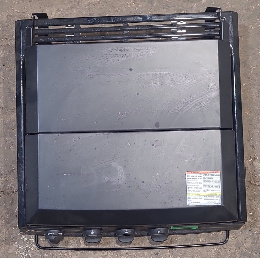 Used Atwood 3 Burner RV Range / Cooktop - C-V33BP - Young Farts RV Parts