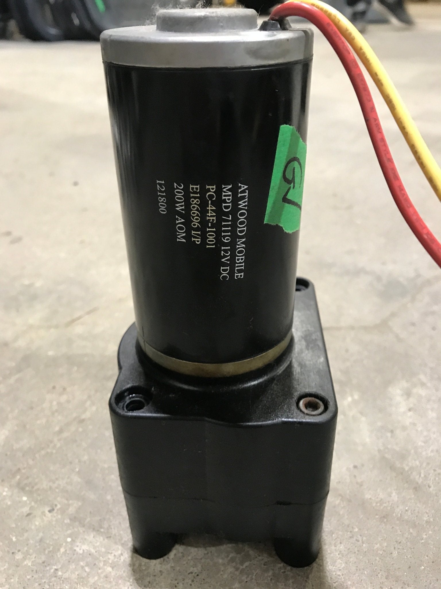 Used Atwood 75721 Electric Motor For R.V. Trailer Landing Gear 12VDC - Young Farts RV Parts