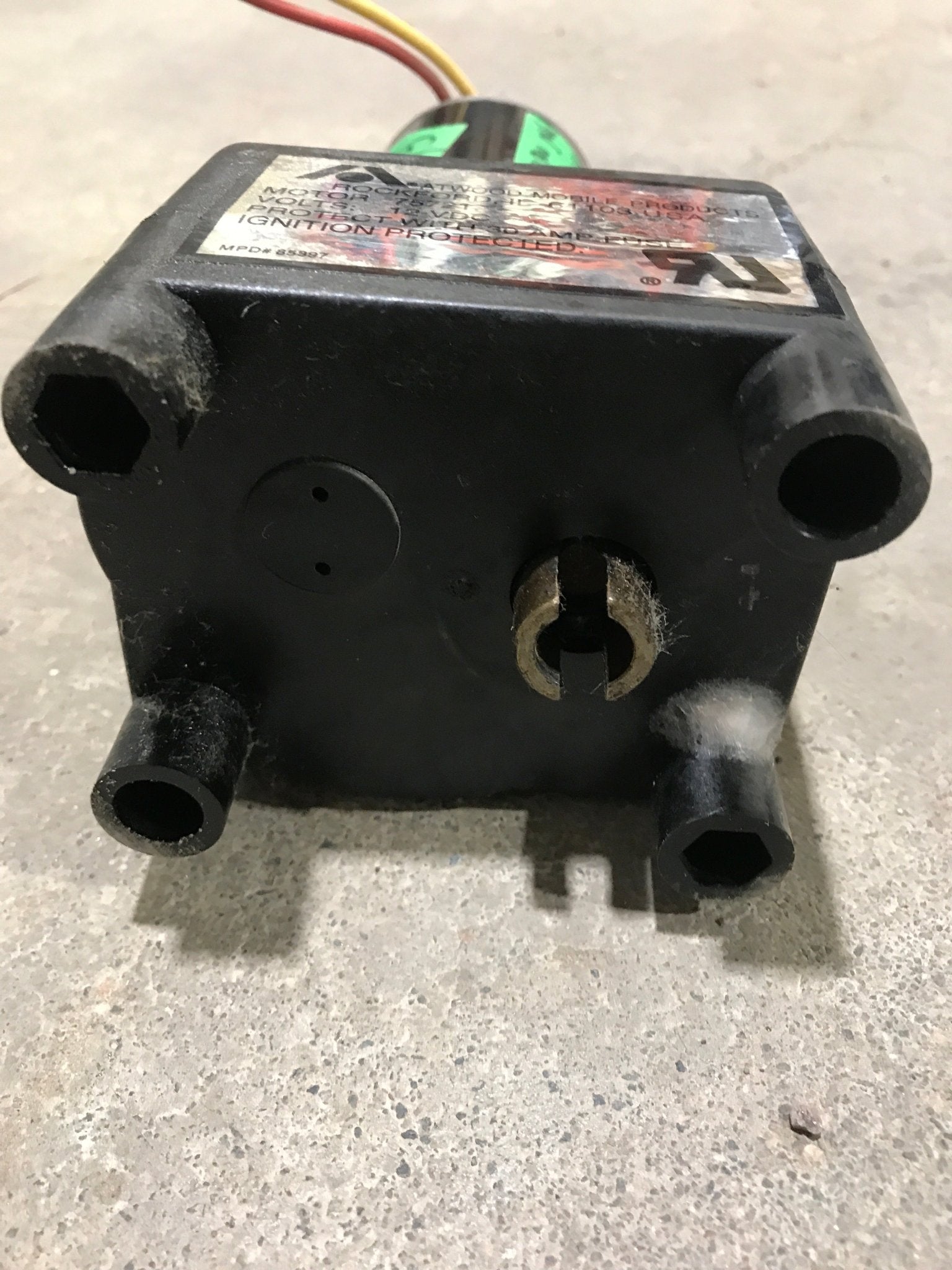 Used Atwood 75721 Electric Motor For R.V. Trailer Landing Gear 12VDC - Young Farts RV Parts