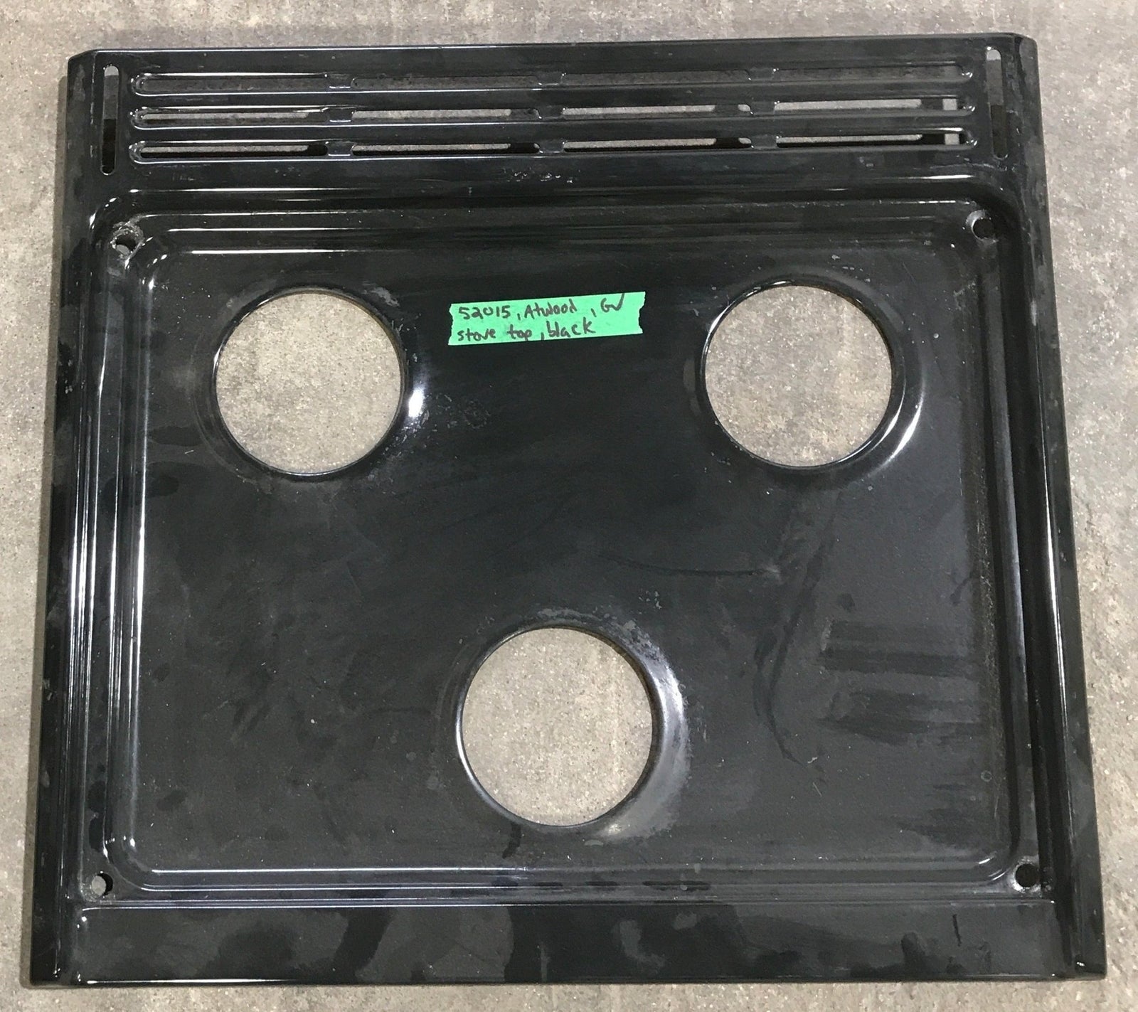 Used Atwood / Dometic 3 - Burner Main Top - 52015 - Young Farts RV Parts