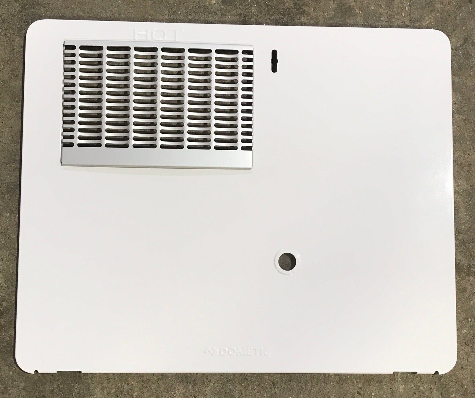 Used Atwood / Dometic 6 Gallon Water Heater Access Door, White, Surface Mount - 91502 - Young Farts RV Parts