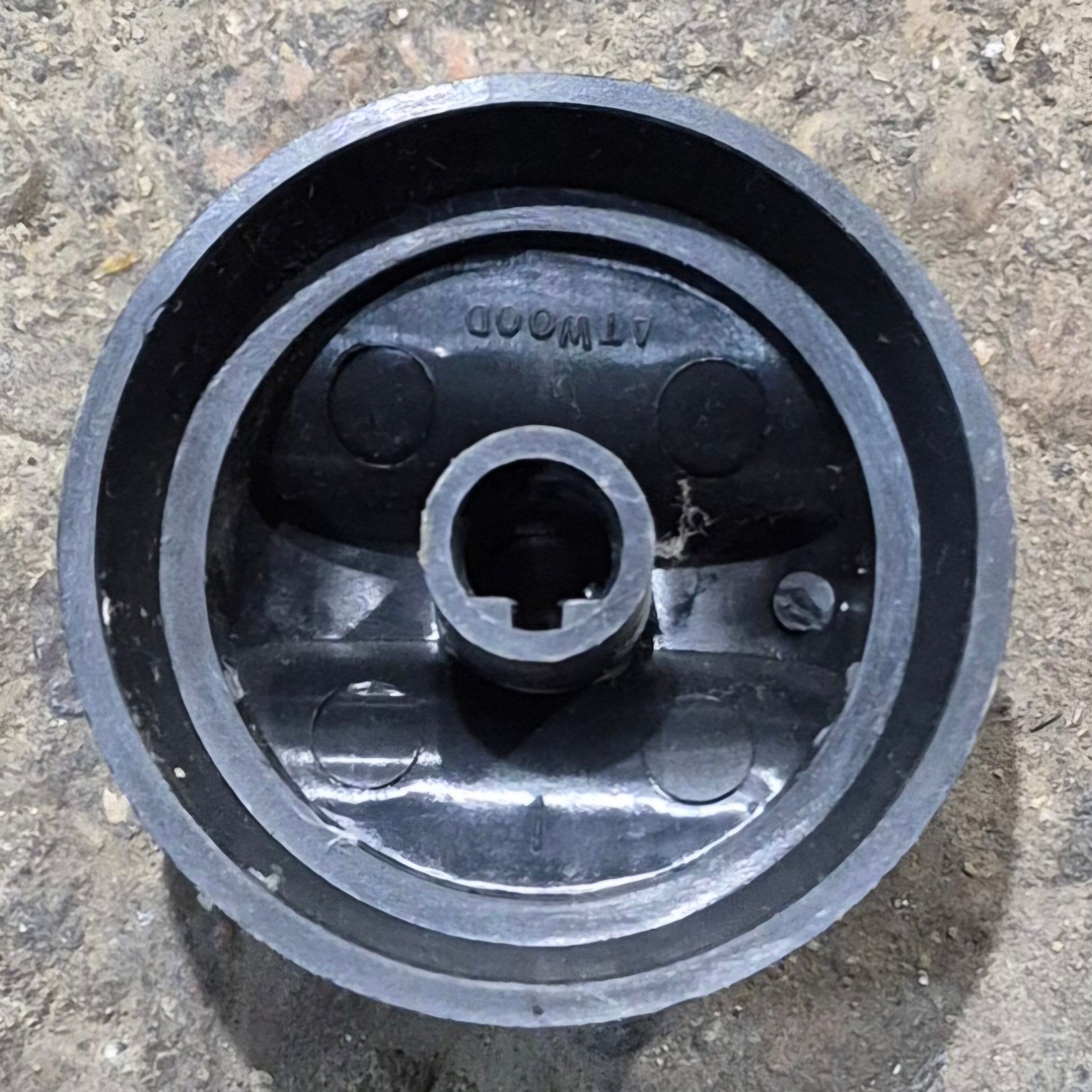 Used Atwood Oven Knob, Black - 57258 - Young Farts RV Parts