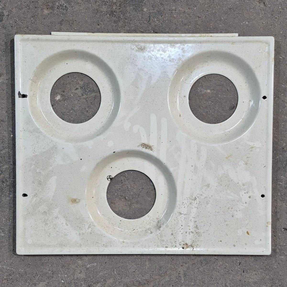 Used Atwood Wedgewood 3 - Burner Main Top, Almond - 53582 - Young Farts RV Parts