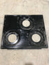 Used Atwood Wedgewood 3 - burner Main Top black 53082 - Young Farts RV Parts