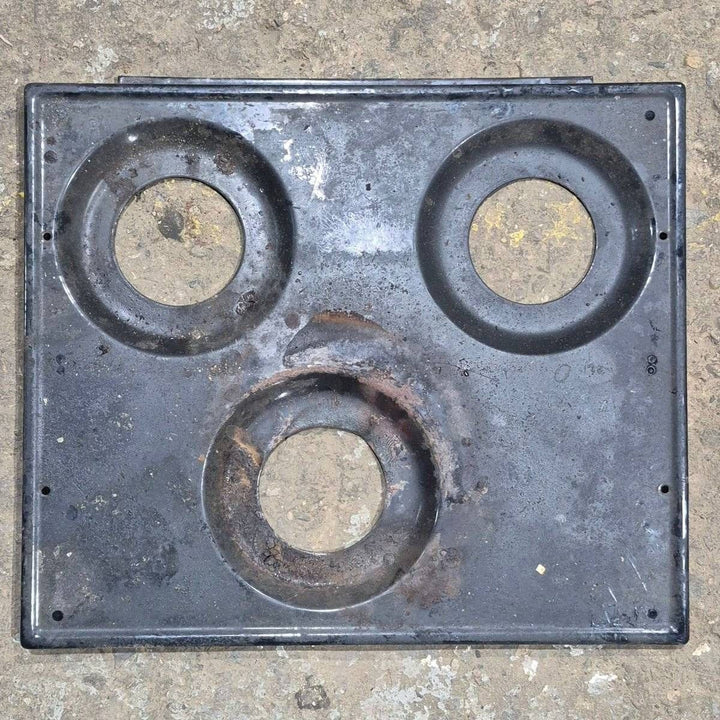 Used Atwood / Wedgewood 3 - Burner Main Top, Black - 53583 - Young Farts RV Parts