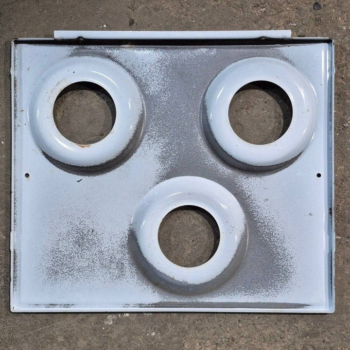 Used Atwood/ Wedgewood 3 - Burner Main Top, White - 53584 - Young Farts RV Parts