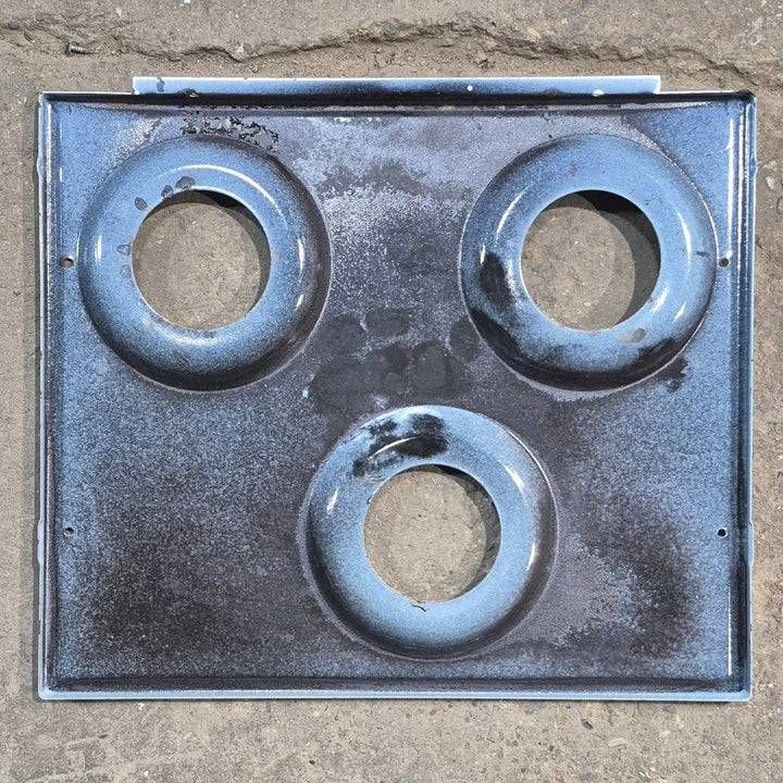 Used Atwood/ Wedgewood 3 - Burner Main Top, White - 53584 - Young Farts RV Parts