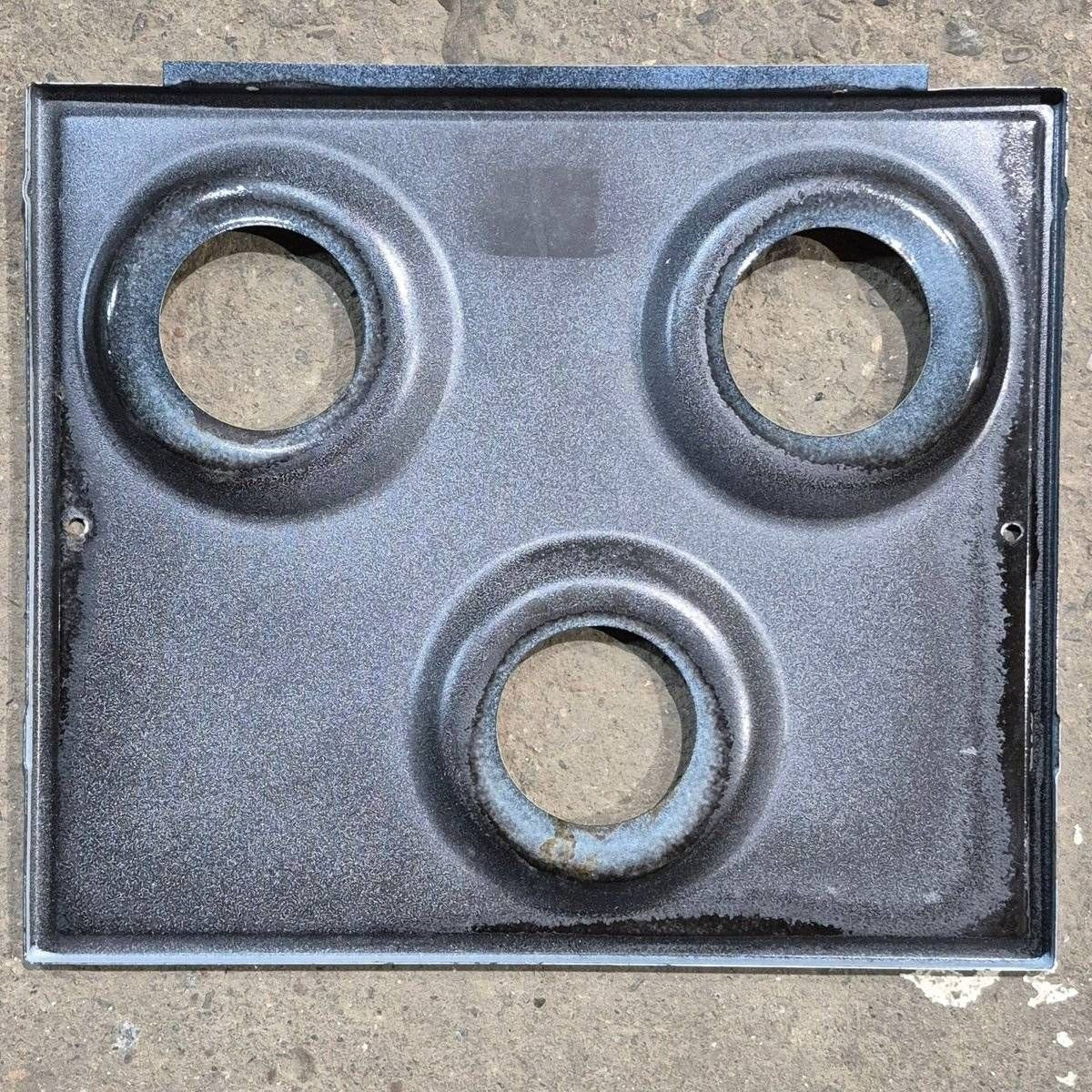 Used Atwood/ Wedgewood 3 - Burner Main Top, White - 53584 - Young Farts RV Parts