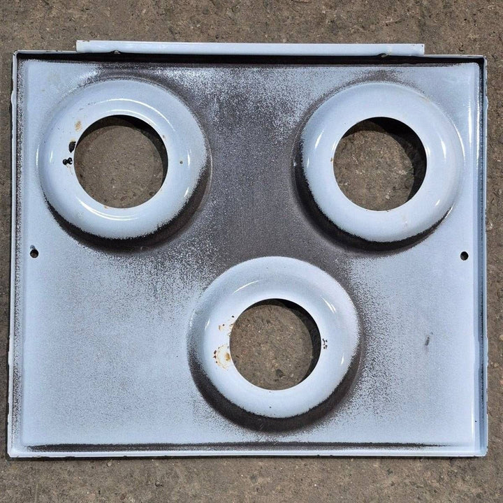 Used Atwood/ Wedgewood 3 - Burner Main Top, White - 53584 - Young Farts RV Parts