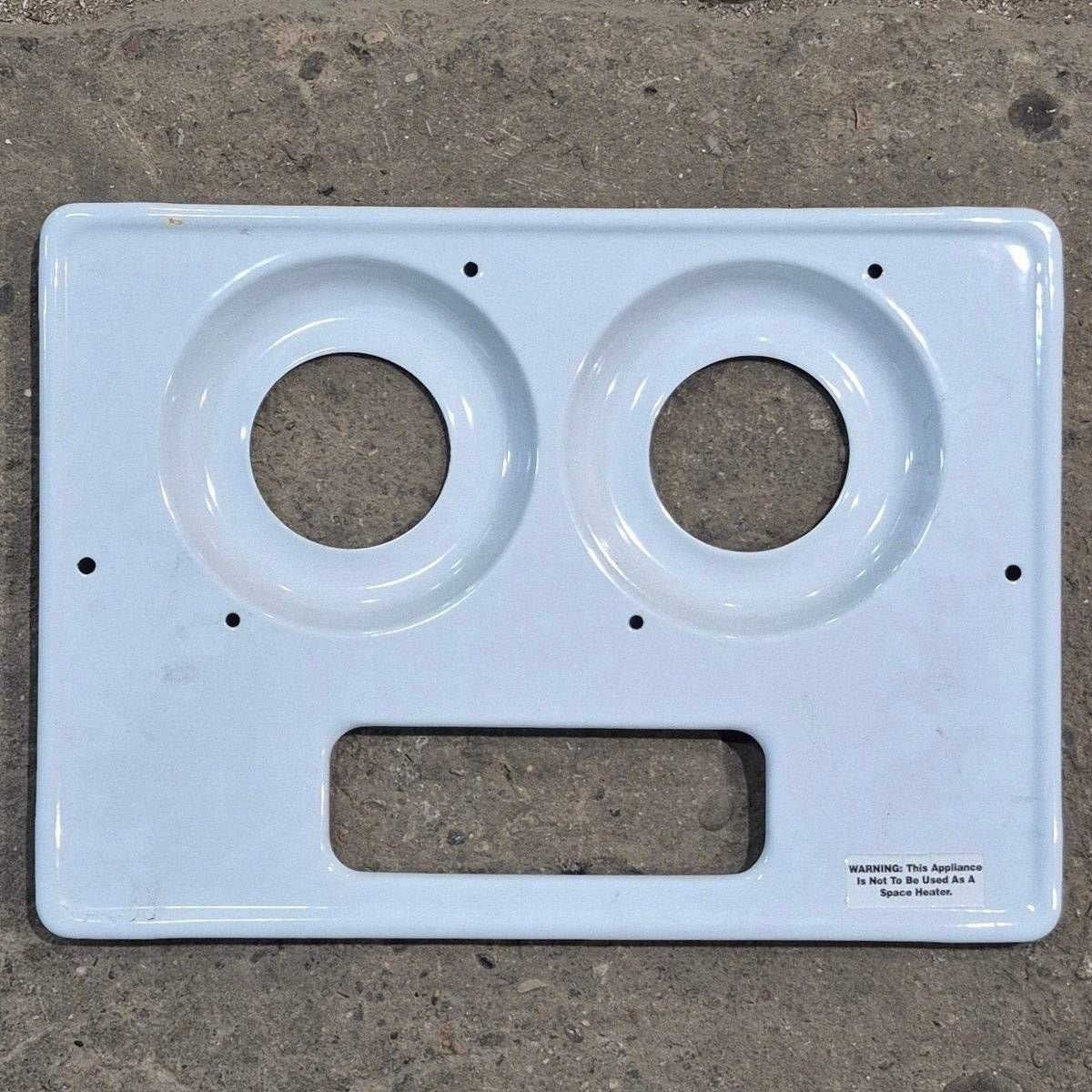 Used Atwood Wedgewood Cooktop Maintop, White - 52392 - Young Farts RV Parts