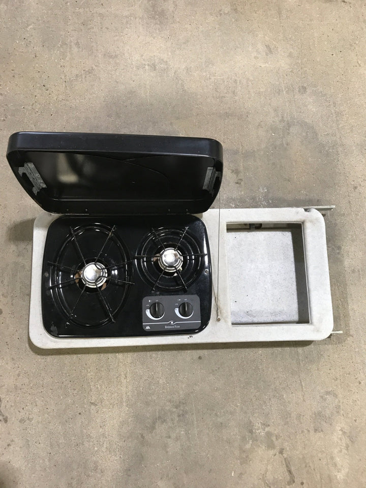 Used Atwood Wedgewood Exterior/ Outdoor, 2 Burner Kitchen - DV20 - Young Farts RV Parts