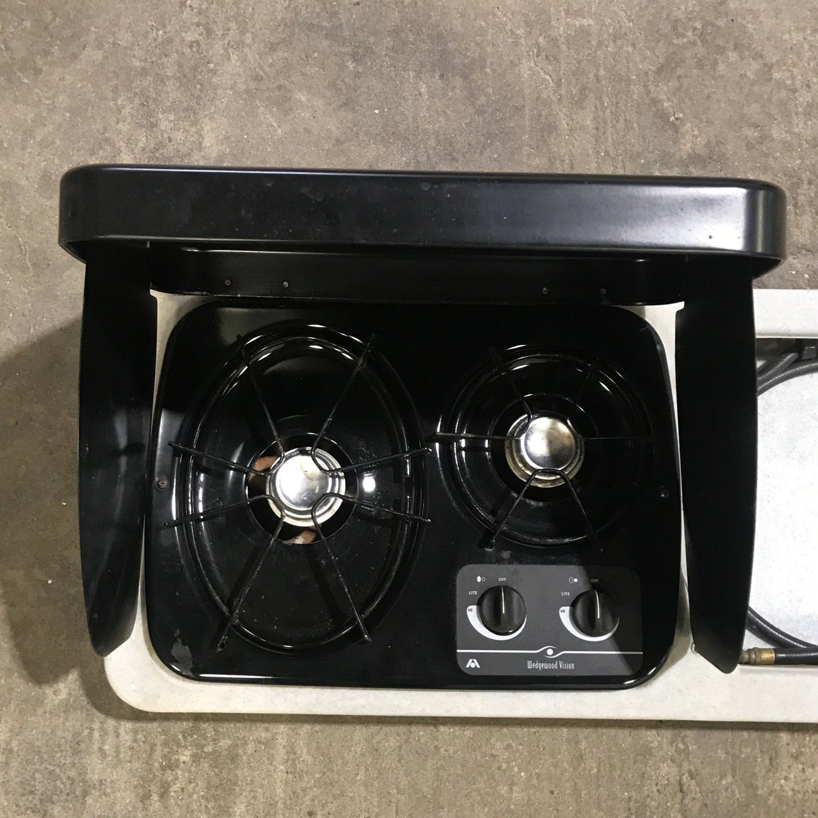 Used Atwood Wedgewood Exterior/ Outdoor, 2 Burner Kitchen - DV20 - Young Farts RV Parts