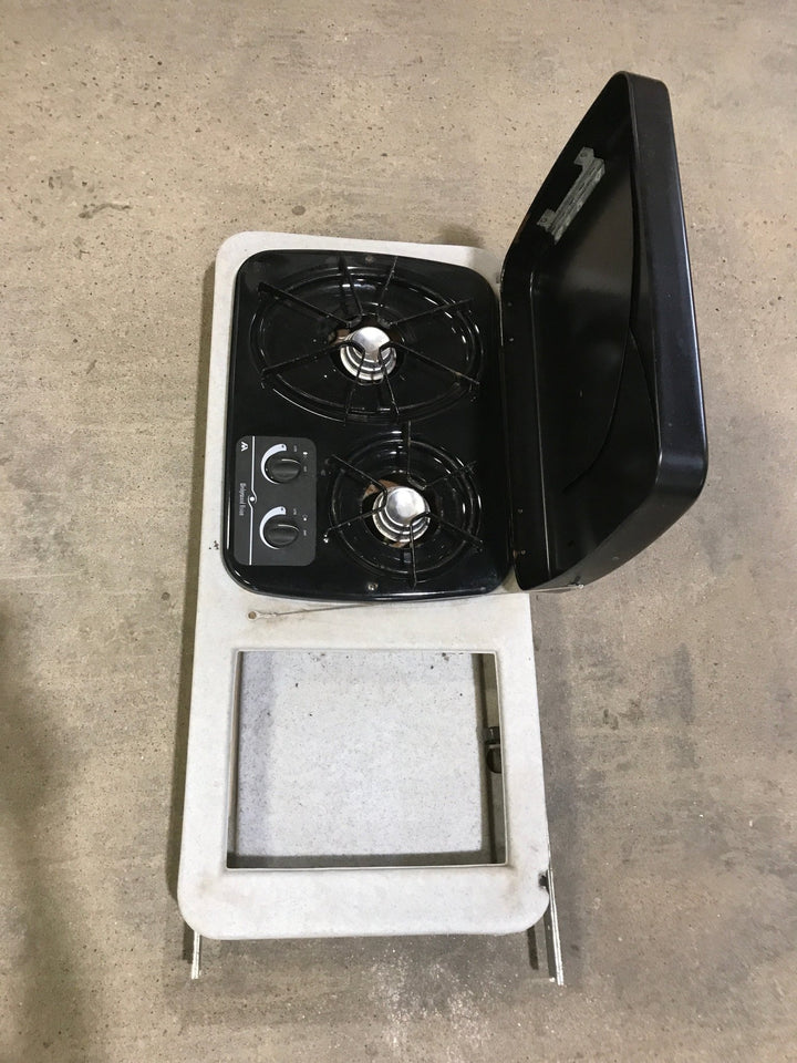 Used Atwood Wedgewood Exterior/ Outdoor, 2 Burner Kitchen - DV20 - Young Farts RV Parts