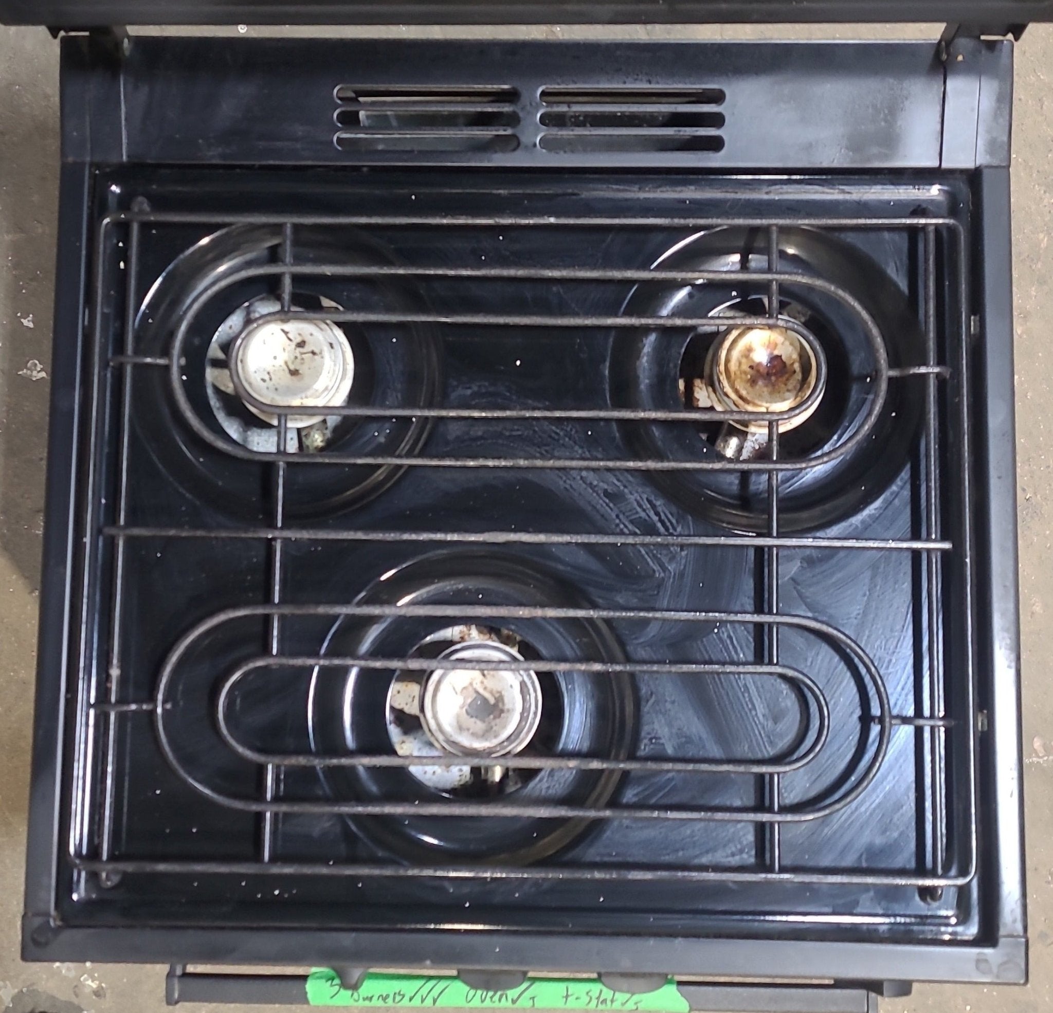 Used Atwood / Wedgewood Range Stove 3-Burner R-1738BG - Young Farts RV Parts