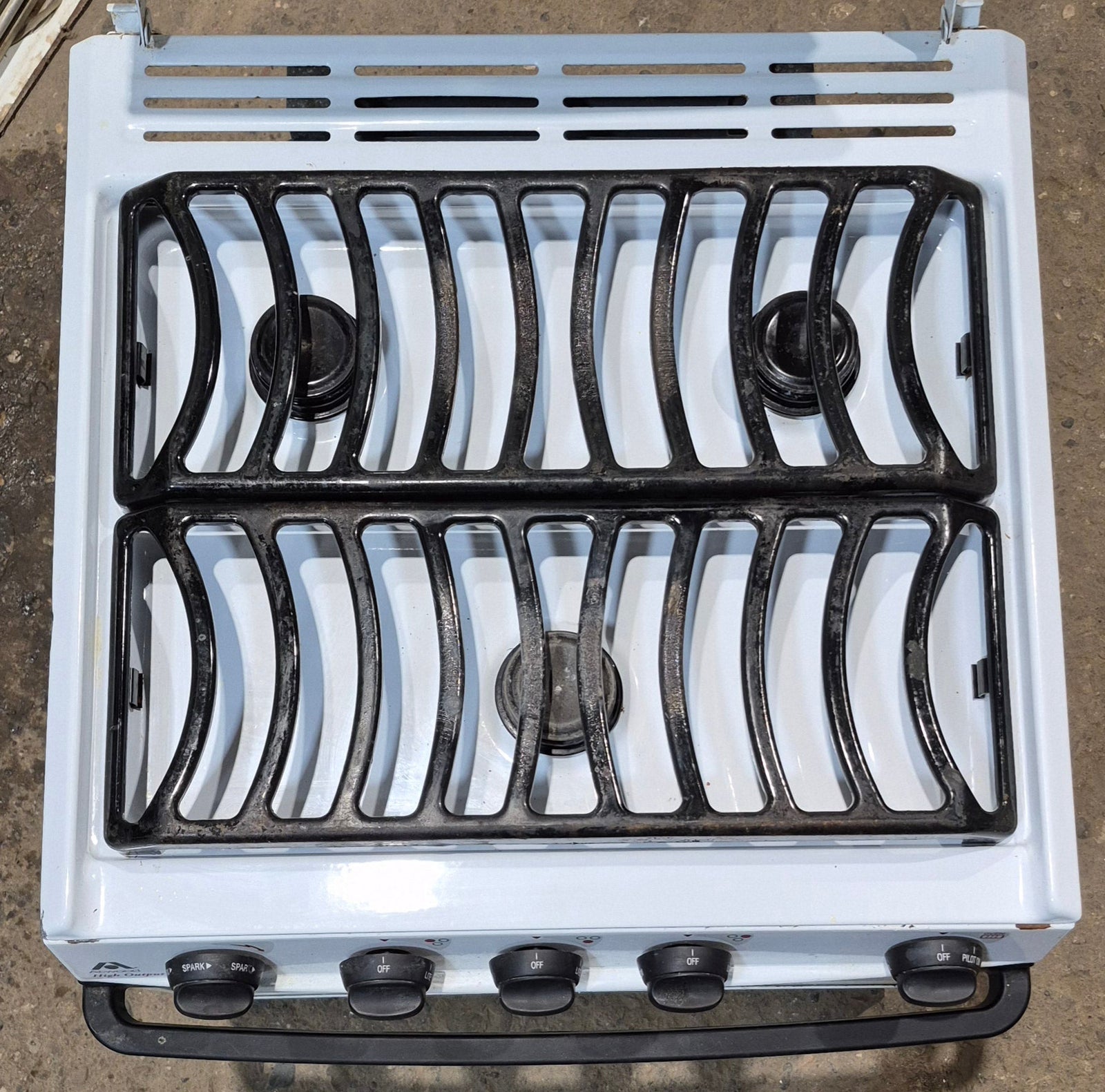 Used Atwood / Wedgewood Range Stove 3 - Burner R - A1731W2P - Young Farts RV Parts