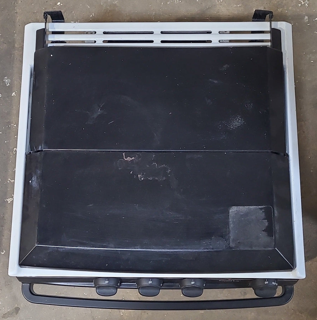 Used Atwood / Wedgewood Range Stove 3-Burner - R-V1732W1 - Young Farts RV Parts