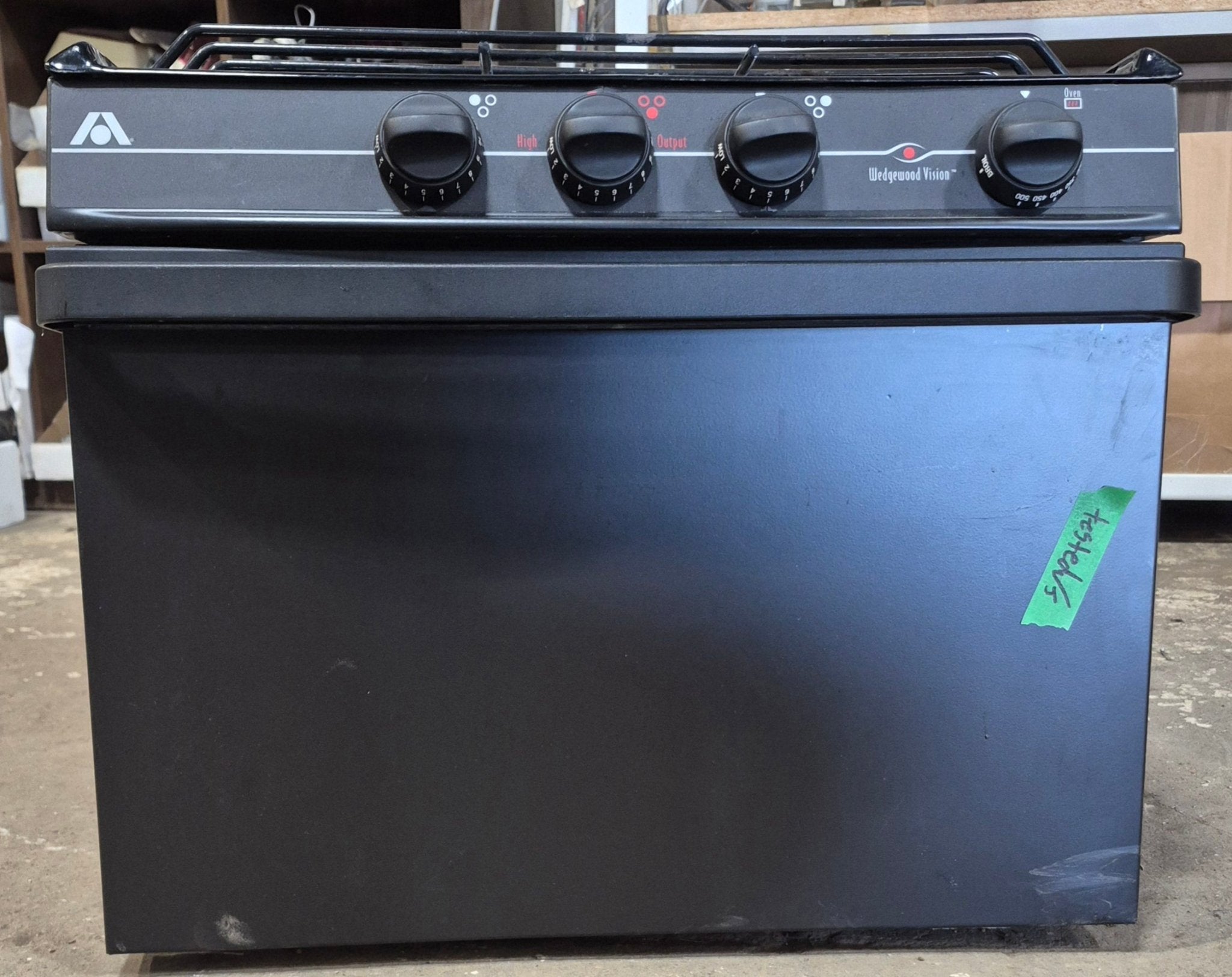 Used Atwood / Wedgewood Range Stove 3 - burner - R - V1733BB - Young Farts RV Parts