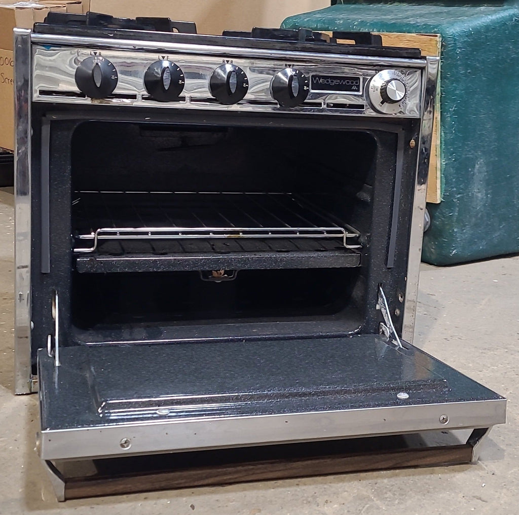 Used Atwood / Wedgewood range stove 4-burner - Young Farts RV Parts