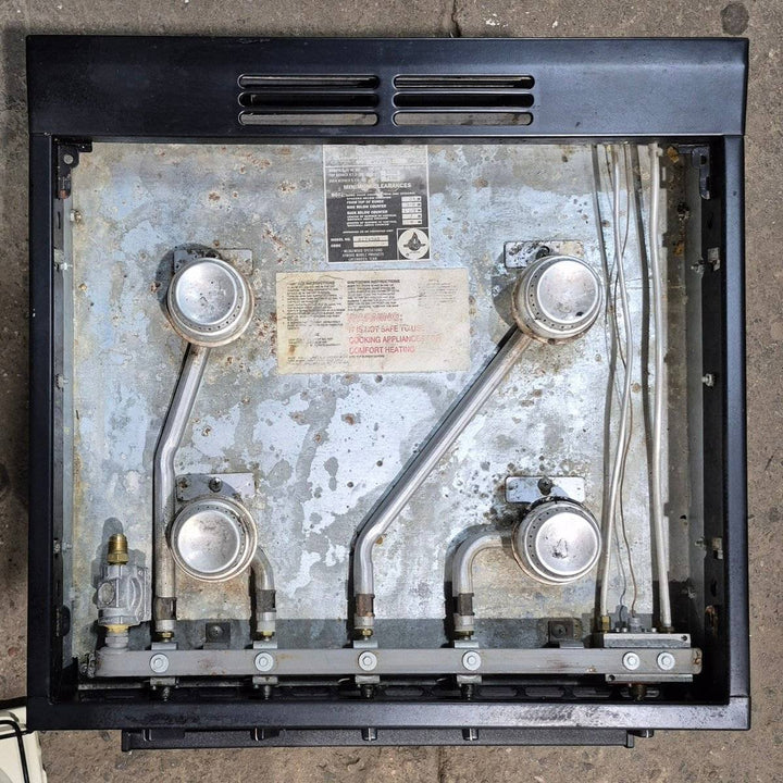 Used Atwood / Wedgewood Range Stove, 4 - burner - R1745AB - 21 X 20 X 17.625 - Young Farts RV Parts