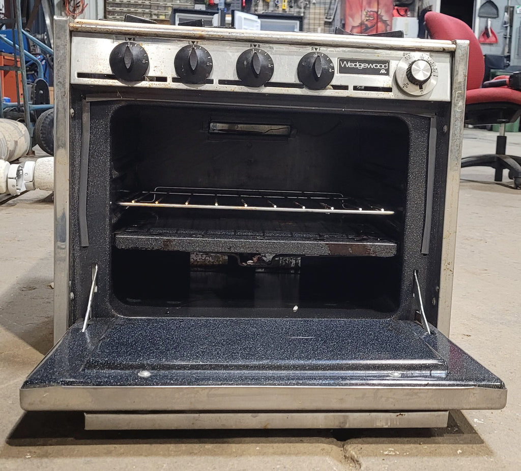 Used Atwood / Wedgewood range stove 4 - burner Retro - T2130 - Young Farts RV Parts