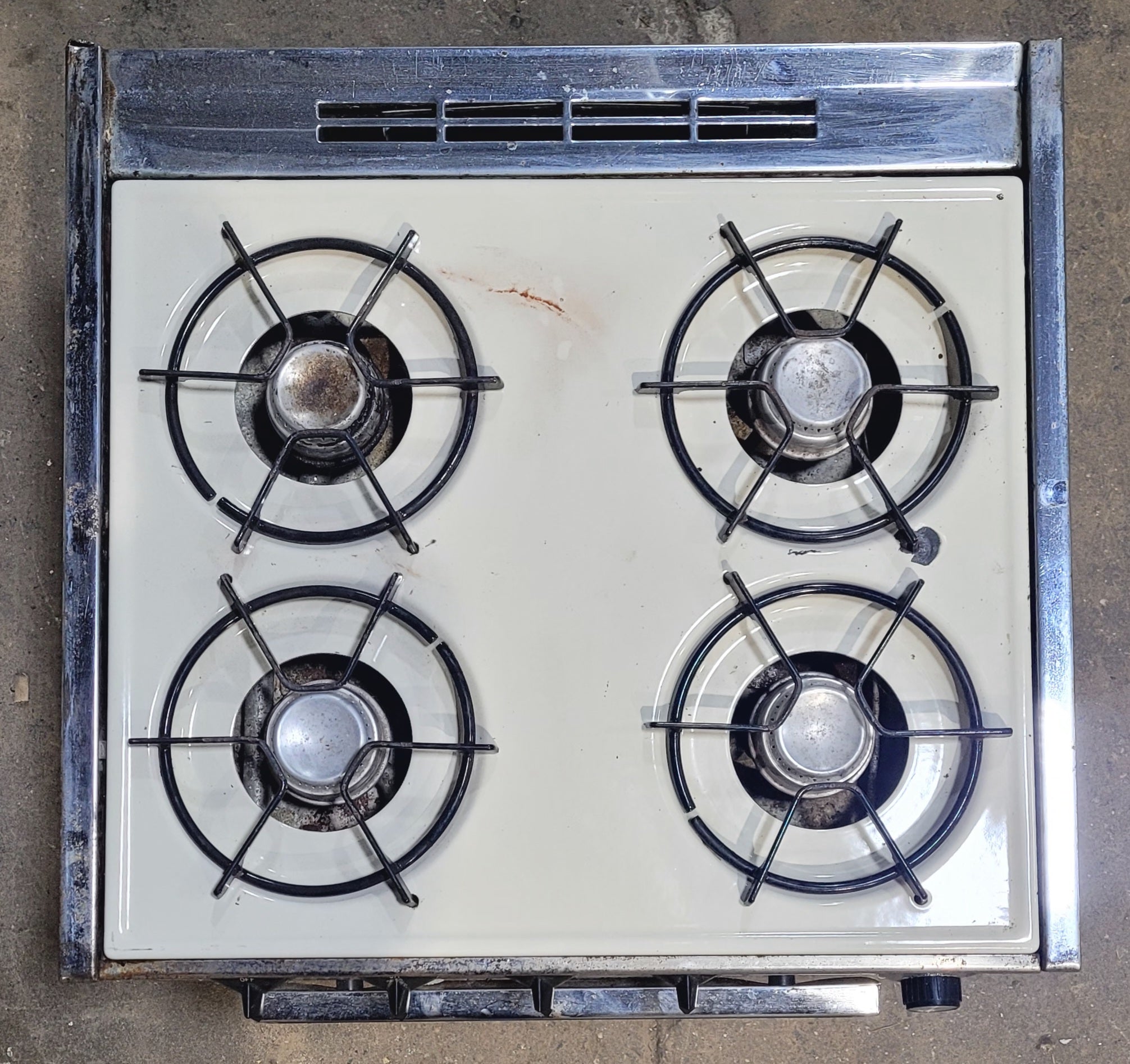 Used Atwood / Wedgewood range stove 4 - burner Retro - T2130 - Young Farts RV Parts