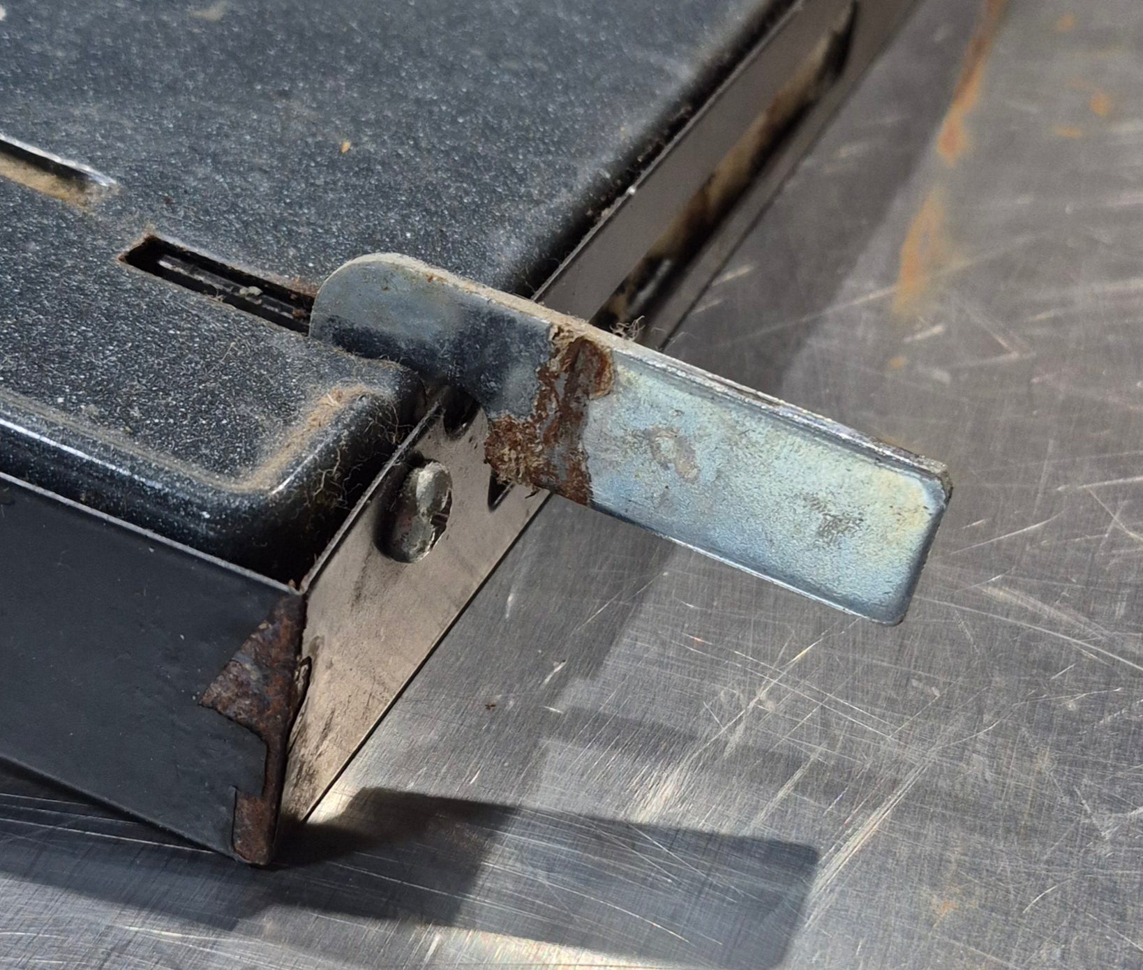 Used Atwood / Wedgewood Stove Door - 51850 - 20 3/4" x 13 1/2" - Young Farts RV Parts