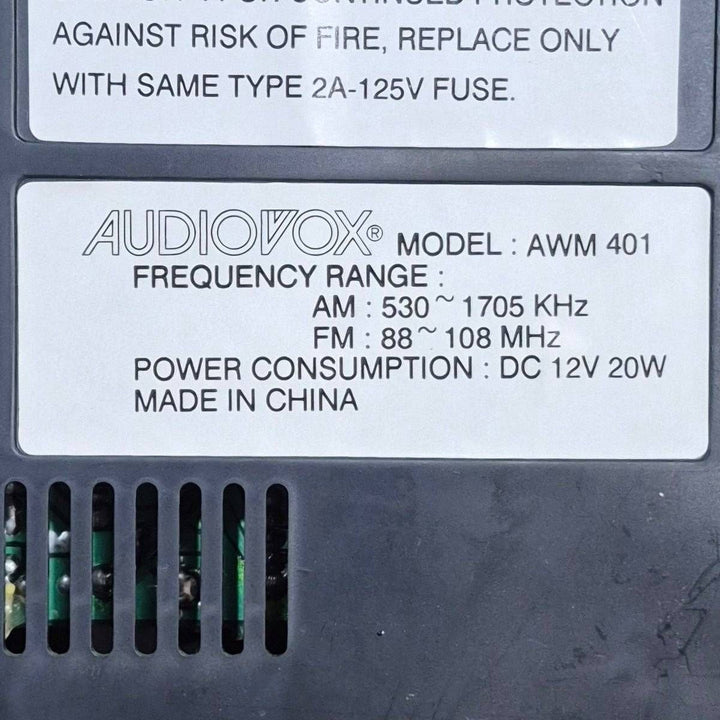 Used Audiovox RV Radio AWM401 - Young Farts RV Parts