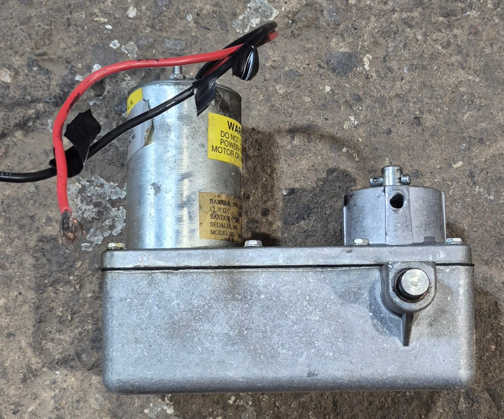 Used Barker RV Slide Out Motor - 980 - 039 - 16263 - 1 - Young Farts RV Parts