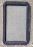 Used Black/ Black Entry door window : 24 3/4