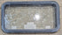 Used Black Emergency Radius Opening Window : 35 1/2" W x 18 3/4" H x 1 7/8" - Young Farts RV Parts