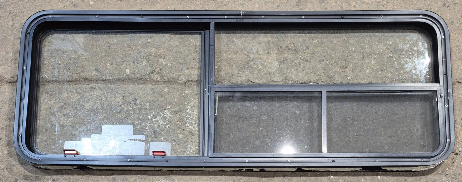 Used Black Emergency Radius Opening Window : 59 1/4