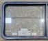 Used Black Emergency Radius Opening Window : 59 1/4" W x 21 1/4" H x 1 7/8" - Young Farts RV Parts
