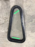 Used Black Radius Angled Non Opening Window : 26" W X 13" H X 2" D - Young Farts RV Parts