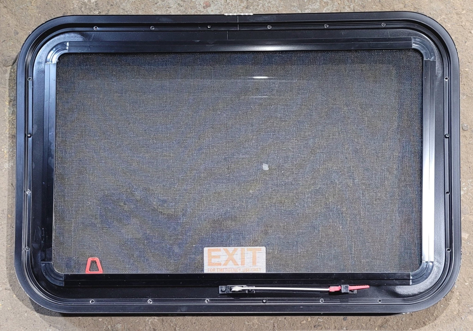 Used Black Radius Emergency Opening Window : 29 1/2