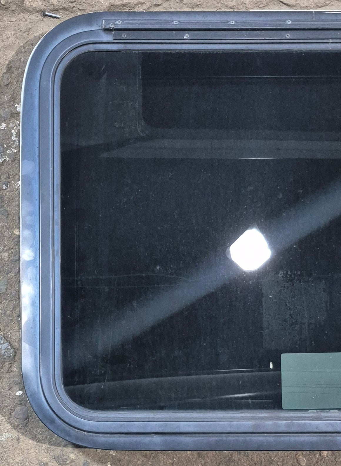 Used Black Radius Emergency Opening Window : 29 1/2