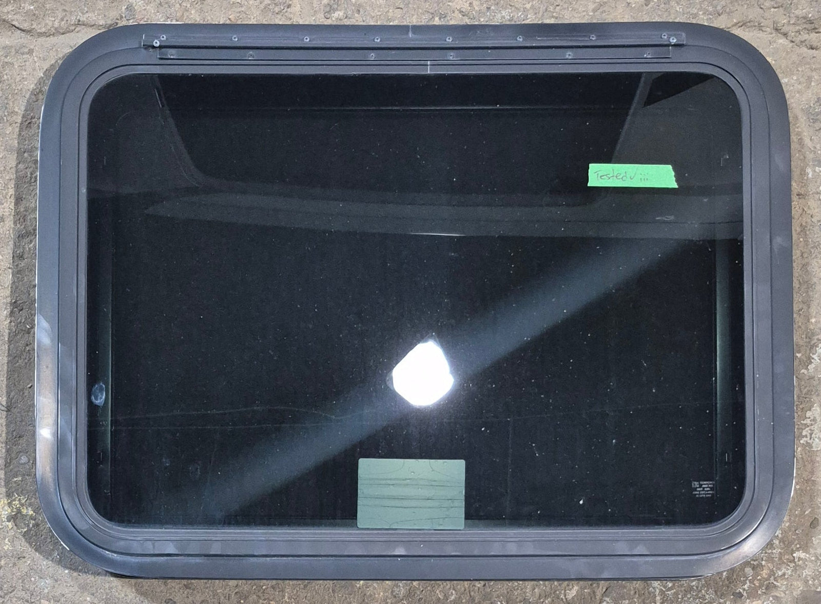 Used Black Radius Emergency Opening Window : 29 1/2