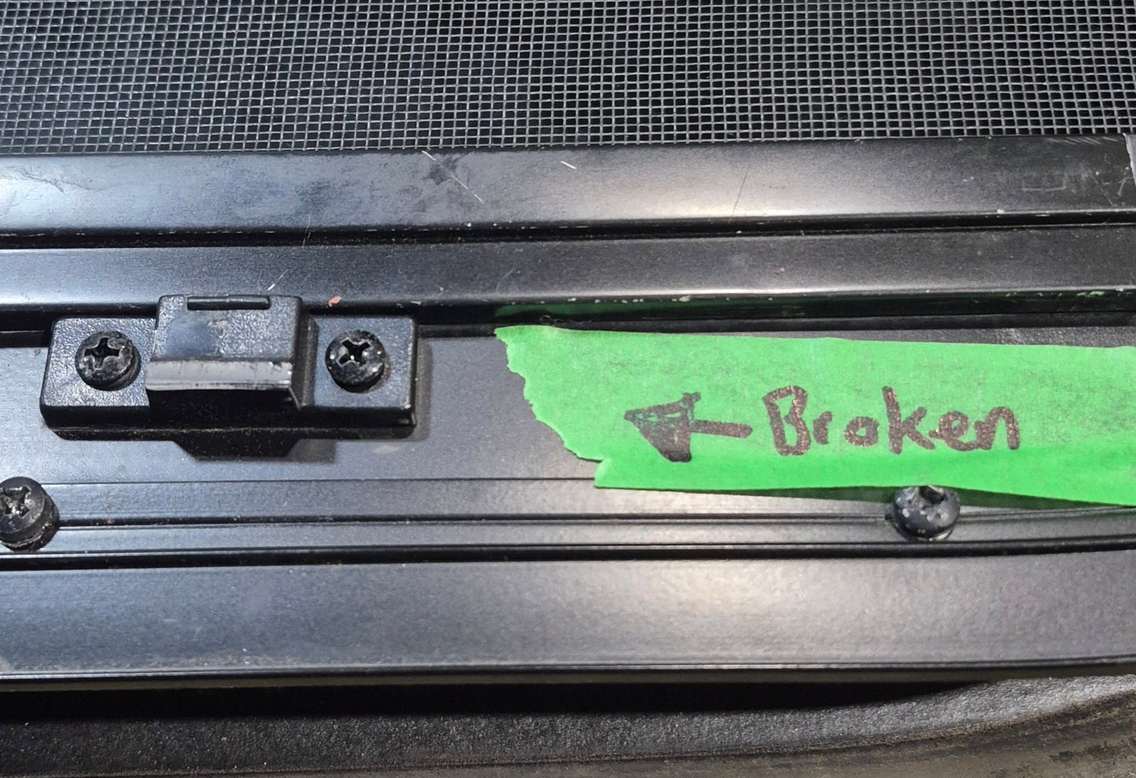 Used Black Radius Emergency Opening Window : 29 1/2