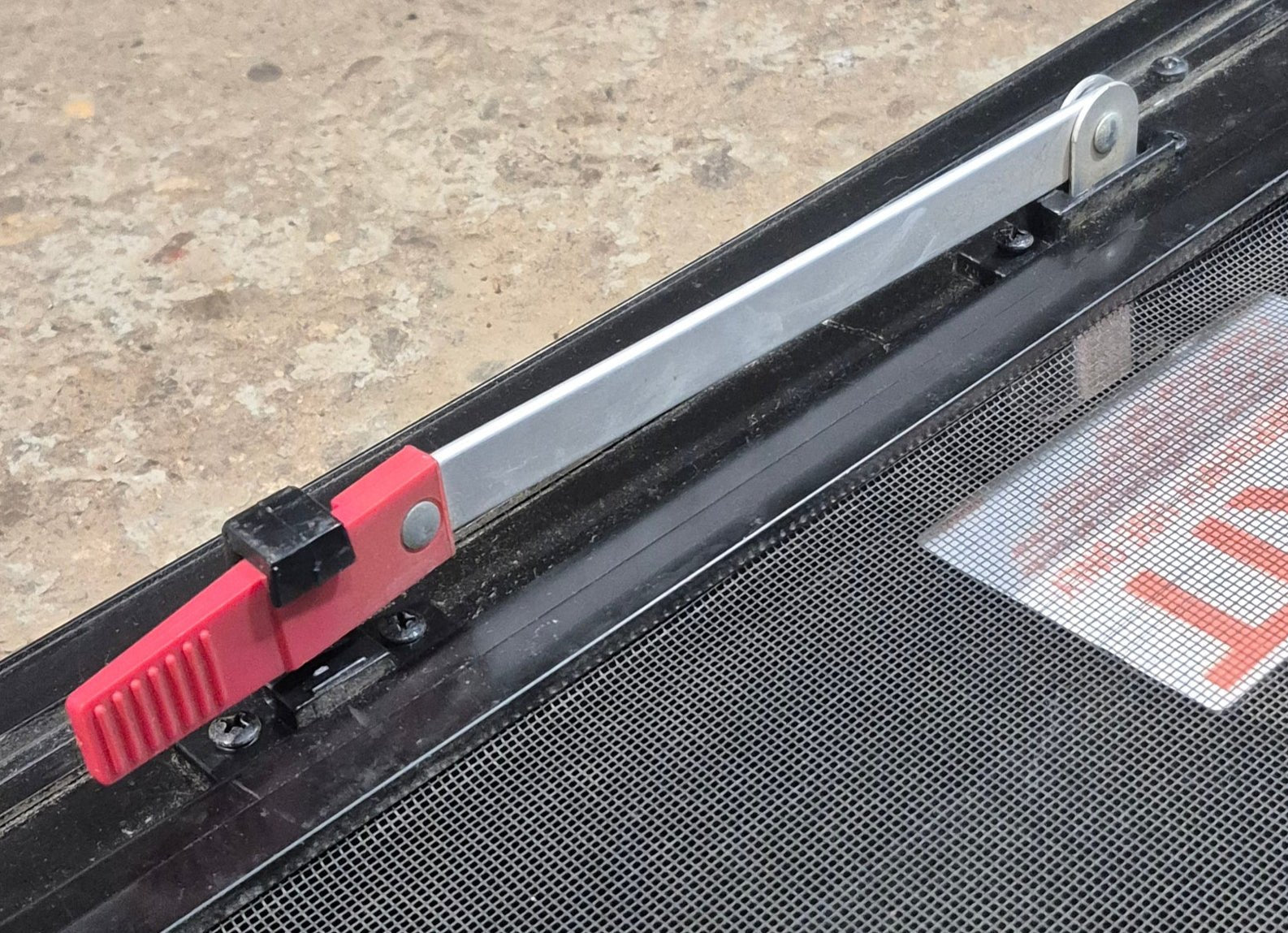 Used Black Radius Emergency Opening Window : 29 1/2
