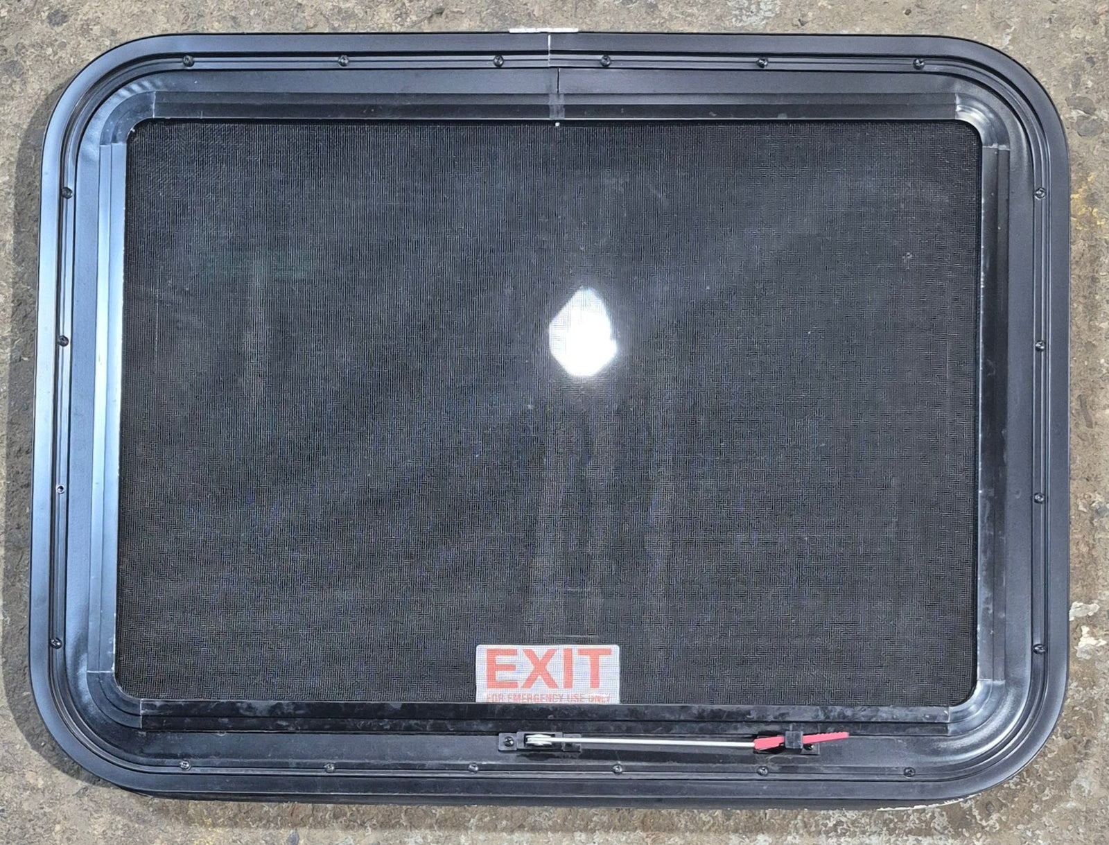 Used Black Radius Emergency Opening Window : 29 1/2