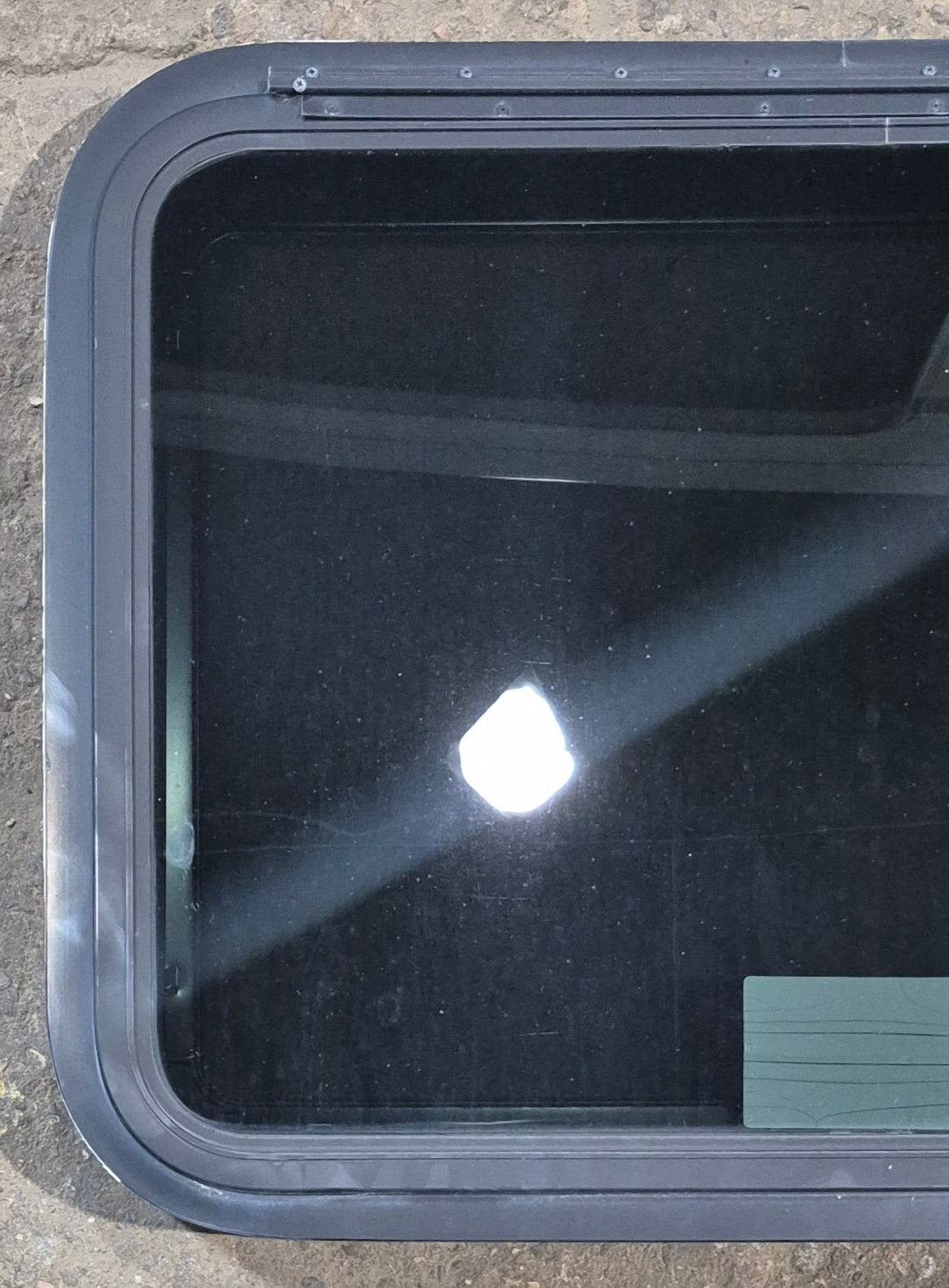 Used Black Radius Emergency Opening Window : 29 1/2