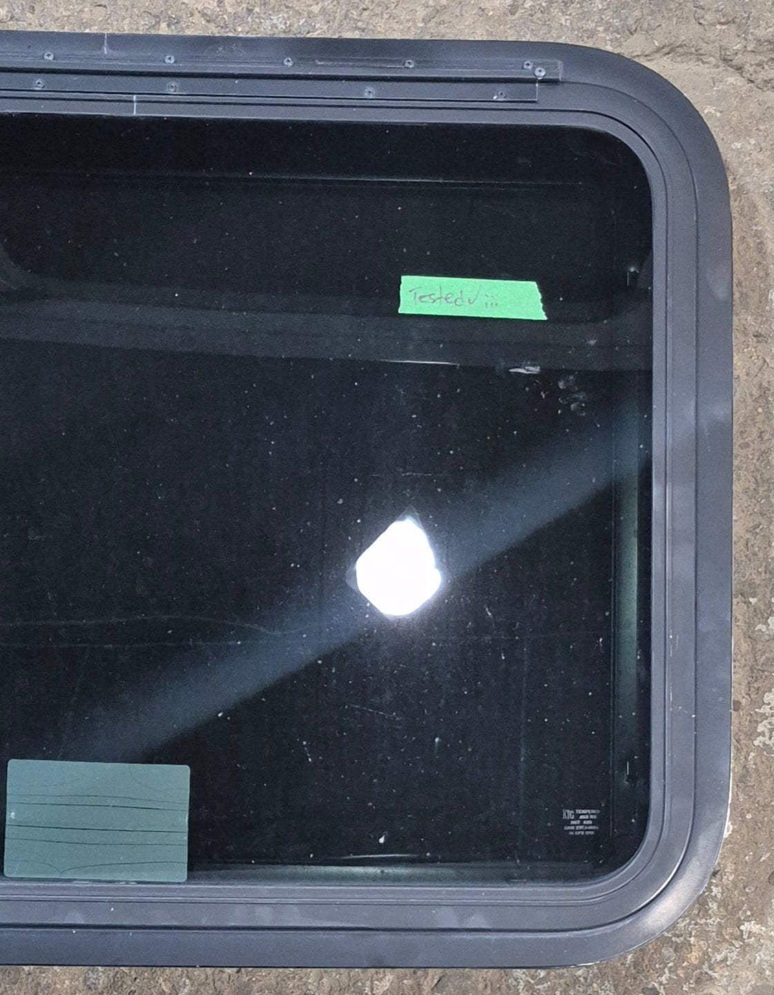 Used Black Radius Emergency Opening Window : 29 1/2