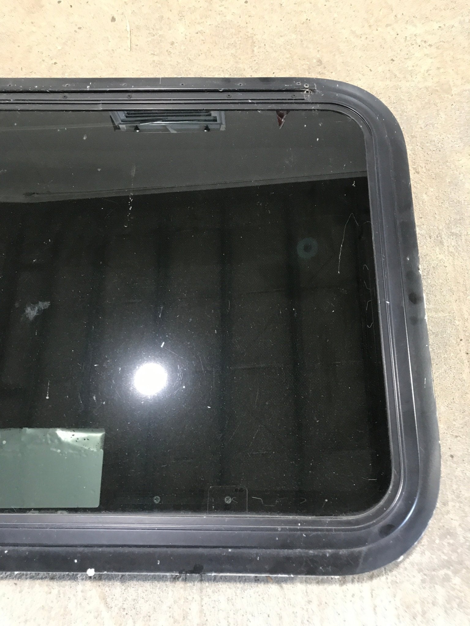 Used Black Radius Emergency Opening Window : 29 1/2