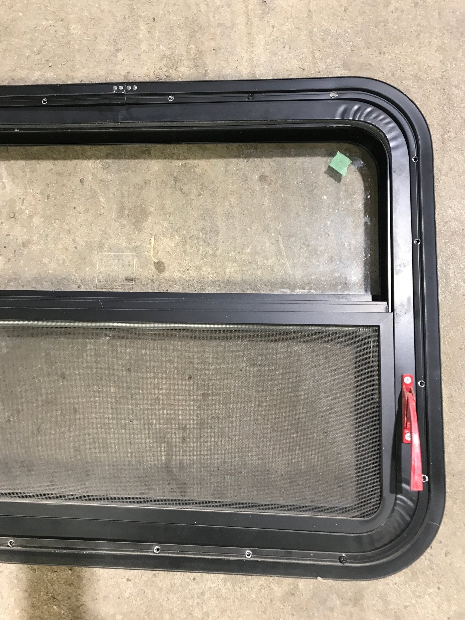 Used Black Radius Emergency Opening Window : 29 1/2