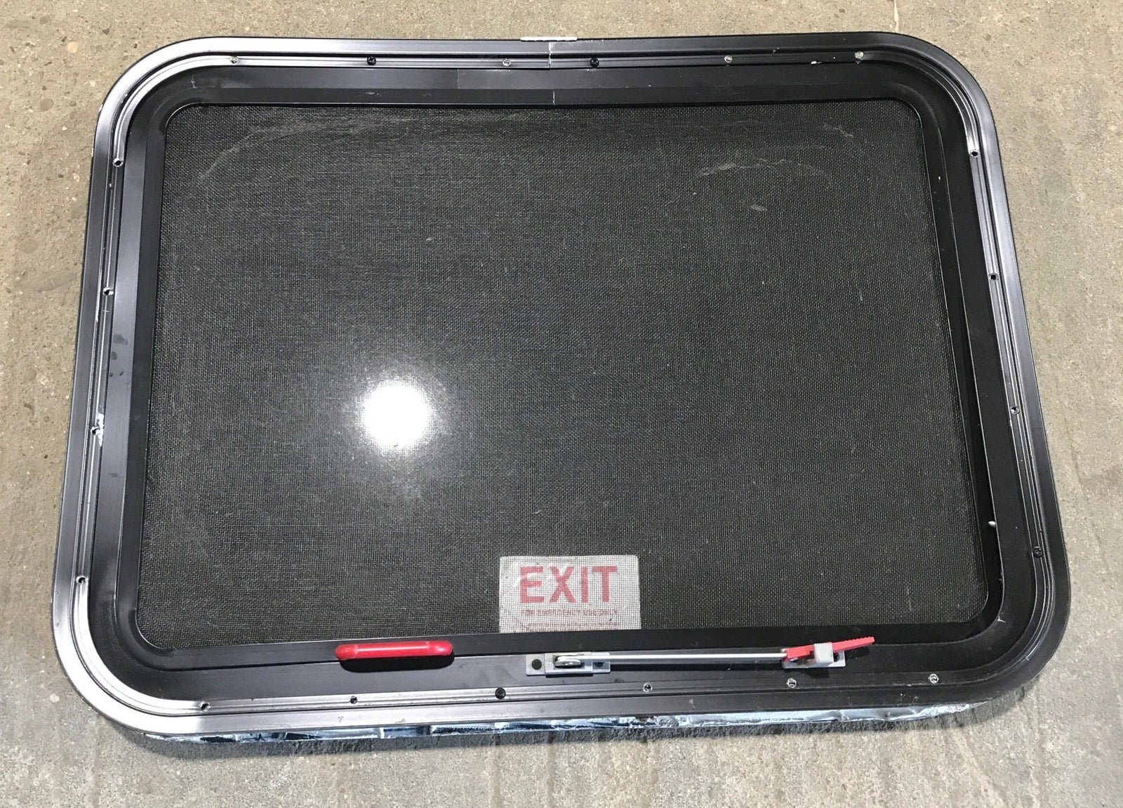 Used Black Radius Emergency Opening Window : 29 1/2