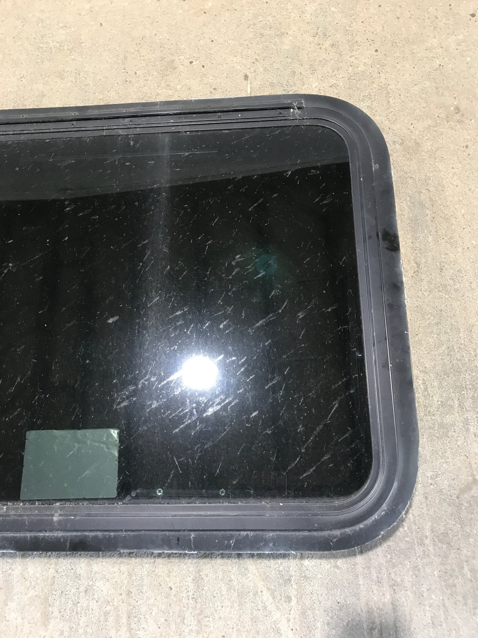 Used Black Radius Emergency Opening Window : 29 1/2